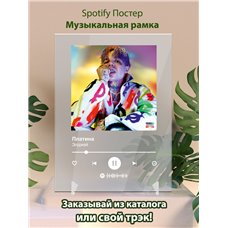 Картина на холсте по фото Модульные картины Печать портретов на холсте Элджей- Платина - постер Spotify