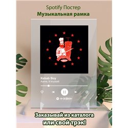 Aarne, lil krystalll - Kebab Boy - постер Spotify - Модульная картины, Репродукции, Декоративные панно, Декор стен
