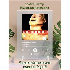 Картина на холсте по фото Модульные картины Печать портретов на холсте Radiohead - Fake Plastic Trees - постер Spotify