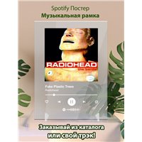 Портреты картины репродукции на заказ - Radiohead - Fake Plastic Trees - постер Spotify