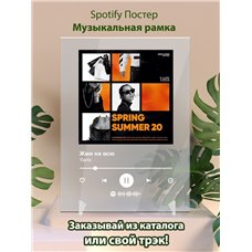 Картина на холсте по фото Модульные картины Печать портретов на холсте Yanix - Жми на всю - постер Spotify