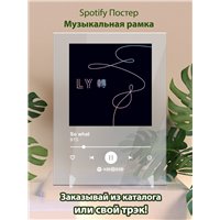 Портреты картины репродукции на заказ - BTS - So what - постер Spotify