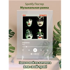 Картина на холсте по фото Модульные картины Печать портретов на холсте Kiss - Charisma - постер Spotify
