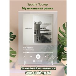 Tim Hecker - The Piano Drop - постер Spotify - Модульная картины, Репродукции, Декоративные панно, Декор стен