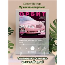 Картина на холсте по фото Модульные картины Печать портретов на холсте lil krystalll, OFFIMi, OG buda - Oрбит - постер Spotify