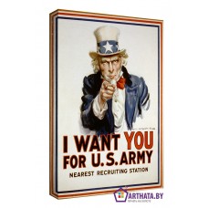 Картина на холсте по фото Модульные картины Печать портретов на холсте I WANT YOU