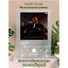 Картина на холсте по фото Модульные картины Печать портретов на холсте Макс Корж - Карманы - постер Spotify