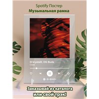 Портреты картины репродукции на заказ - lil krystalll, OG Buda - Скам - постер Spotify