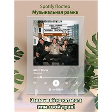 Картина на холсте по фото Модульные картины Печать портретов на холсте Макс Корж - Эмилия - постер Spotify