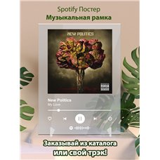 Картина на холсте по фото Модульные картины Печать портретов на холсте New Politics - My Love - постер Spotify