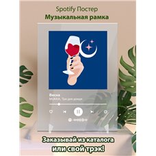 Картина на холсте по фото Модульные картины Печать портретов на холсте MUKKA, Три дня дождя – Весна - постер Spotify