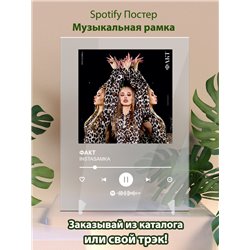 INSTASAMKA - ФАКТ - постер Spotify - Модульная картины, Репродукции, Декоративные панно, Декор стен
