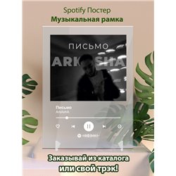 АrkAshA Письмо - постер Spotify - Модульная картины, Репродукции, Декоративные панно, Декор стен