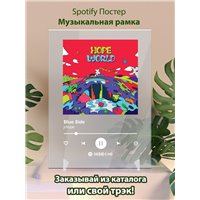Портреты картины репродукции на заказ - j-hope – Blue Side - постер Spotify