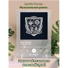 Картина на холсте по фото Модульные картины Печать портретов на холсте Цинк Уродов - RUSSIAN HATE - постер Spotify