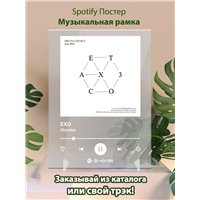 Портреты картины репродукции на заказ - EXO - Monster - постер Spotify