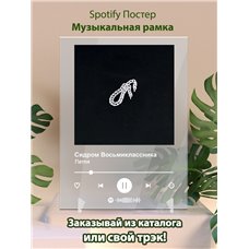 Картина на холсте по фото Модульные картины Печать портретов на холсте Сидром Восьмиклассника - Петля - постер Spotify