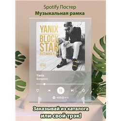 Yanix - Бэнкролл - постер Spotify - Модульная картины, Репродукции, Декоративные панно, Декор стен