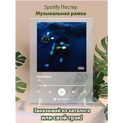 blackbear - idfc - постер Spotify - Модульная картины, Репродукции, Декоративные панно, Декор стен