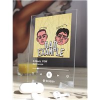 Портреты картины репродукции на заказ - G.Glock, YGW - Bad Exemple - постер Spotify