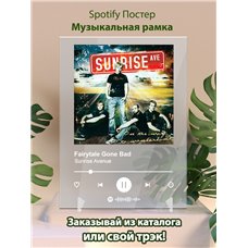 Картина на холсте по фото Модульные картины Печать портретов на холсте Fairytale Gone Bad - Sunrise Avenue - постер Spotify