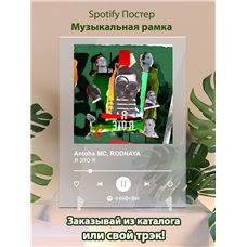 Картина на холсте по фото Модульные картины Печать портретов на холсте Antoha MC, RODNAYA - Я ЭТО Я - постер Spotify