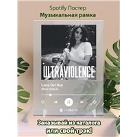 Портреты картины репродукции на заказ - Lana Del Rey - Black beauty - постер Spotify
