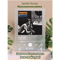 Портреты картины репродукции на заказ - Chris Isaak - Wicked Game - постер Spotify