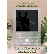 Картина на холсте по фото Модульные картины Печать портретов на холсте MiyaGi - Колибри - постер Spotify