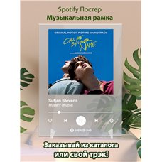 Картина на холсте по фото Модульные картины Печать портретов на холсте Sufjan Stevens - Mystery of Love - постер Spotify