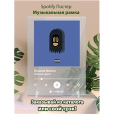 Картина на холсте по фото Модульные картины Печать портретов на холсте Пошлая Молли - Райские цветы - постер Spotify