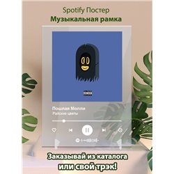 Пошлая Молли - Райские цветы - постер Spotify - Модульная картины, Репродукции, Декоративные панно, Декор стен