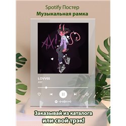LOVV66 - AX! - постер Spotify - Модульная картины, Репродукции, Декоративные панно, Декор стен
