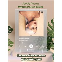Портреты картины репродукции на заказ - Ariana Grande - goodnight n go - постер Spotify