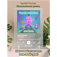 Портреты картины репродукции на заказ - Glass Animals - Heat Waves - постер Spotify