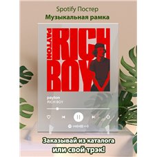 Картина на холсте по фото Модульные картины Печать портретов на холсте payton - RICH BOY - постер Spotify