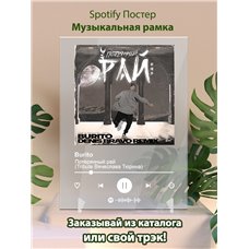 Картина на холсте по фото Модульные картины Печать портретов на холсте Burito - Потерянный рай (Tribute Вячеслава Тюрина) - постер Spotify