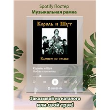 Картина на холсте по фото Модульные картины Печать портретов на холсте Король и Шут - Любовь и пропеллер - постер Spotify