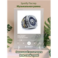Картина на холсте по фото Модульные картины Печать портретов на холсте OBLADAET - DAVID BECKHAM - постер Spotify