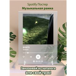 BONTS - Sodium - постер Spotify - Модульная картины, Репродукции, Декоративные панно, Декор стен