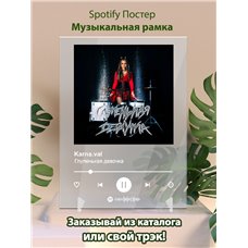 Картина на холсте по фото Модульные картины Печать портретов на холсте Karna.val - Глупенькая девочка - постер Spotify