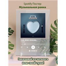 Картина на холсте по фото Модульные картины Печать портретов на холсте Nikitata - ЕШЬ МОЮ ЛЮБОВЬ - постер Spotify
