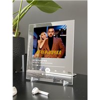 Портреты картины репродукции на заказ - MONATIK, Вера Брежнева - ВЕЧЕРиНОЧКА - постер Spotify