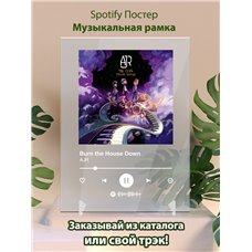 Картина на холсте по фото Модульные картины Печать портретов на холсте AJR - Burn the House Down - постер Spotify
