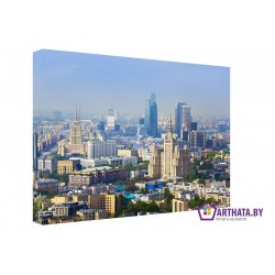 Панорама Москвы - Модульная картины, Репродукции, Декоративные панно, Декор стен