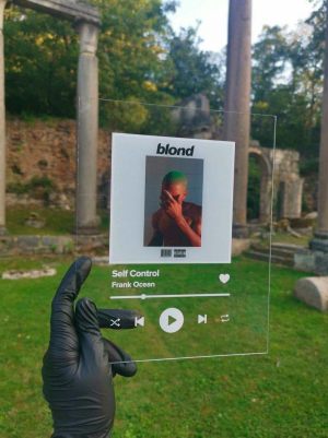 Acryl Spotify Стеклянная панель с фотографией и песней