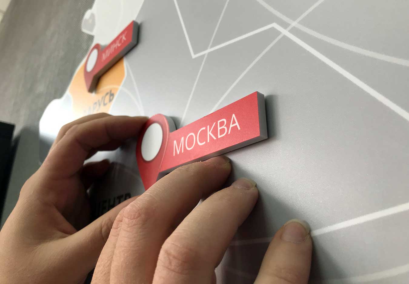 Карта Европы из пластика на стену Карта Европы из пластика на стену