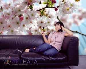3D Фотообои для гостинной