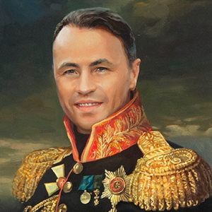 Мужчина в мундире - портрет